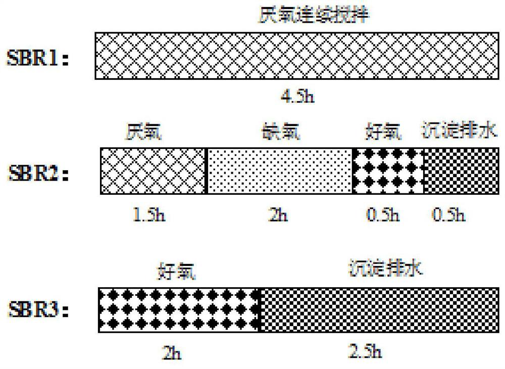 Process for treating municipal sewage through excess sludge fermentation carbon source enhanced denitrifying phosphorus removal-partial short-cut denitrification-anaerobic ammonia oxidation