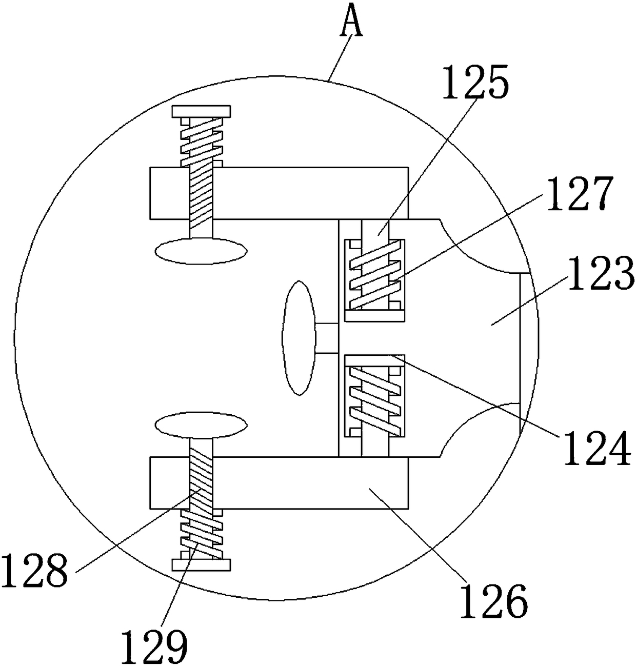 Dustproofing type deburring device for kerf of steel pipe