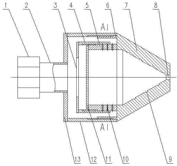 Adjustable atomization nozzle for steam turbine