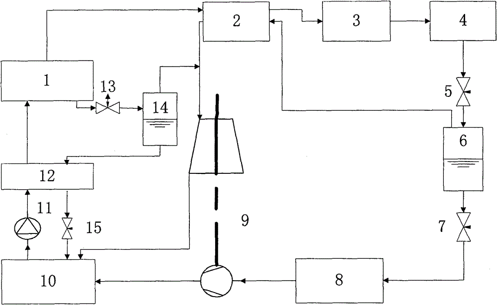 Single-efficiency absorption type refrigerating device with expander-compressor