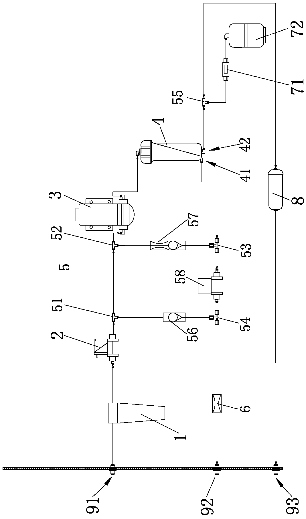 Double cycle reverse osmosis device and reverse osmosis treatment method