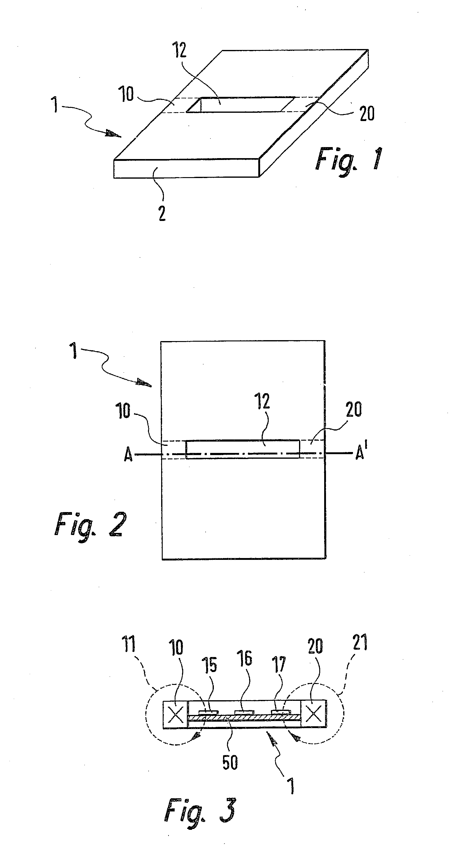 Device, ammeter and motor vehicle