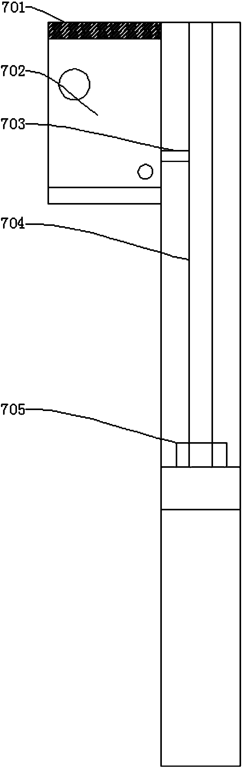 Online detecting device and method for mechanical joint of whole core tape