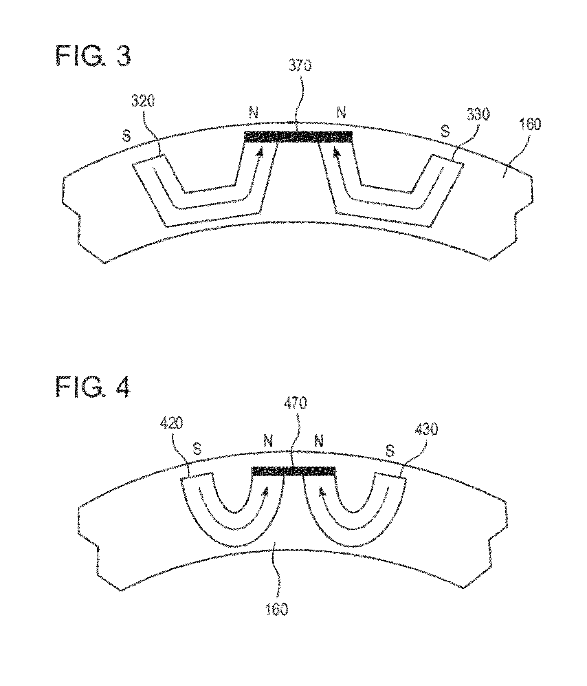 Brushless pm machine construction enabling low coercivity magnets