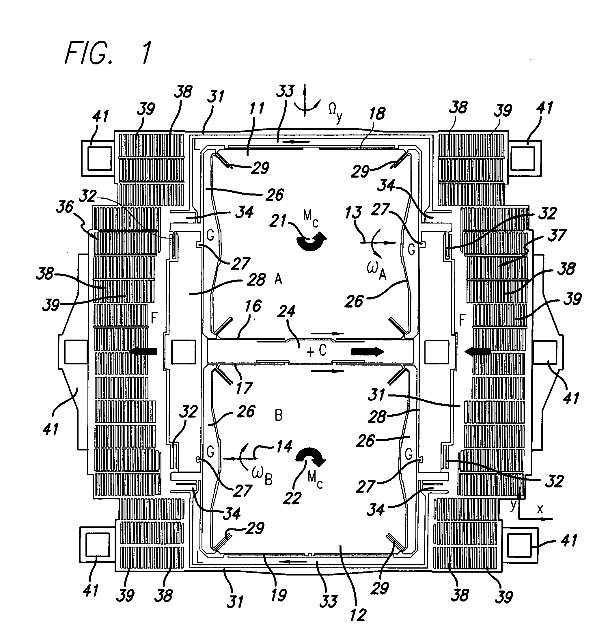 Torsional rate sensor with momentum balance and mode decoupling