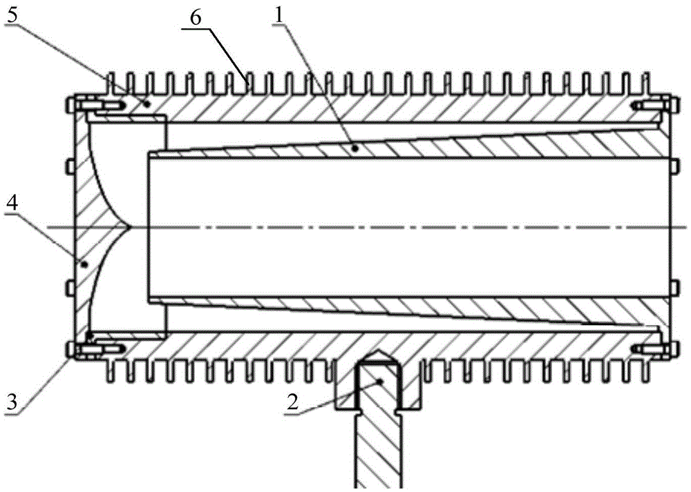 Laser beam-expanding absorption device