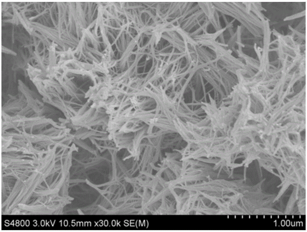 Preparation method of filament-like W18O49 material