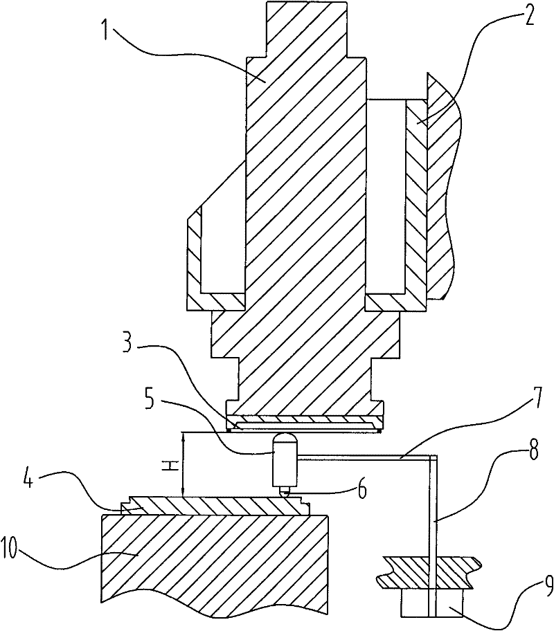 Tool setter of sharpening grinding wheel of semiconductor wafer