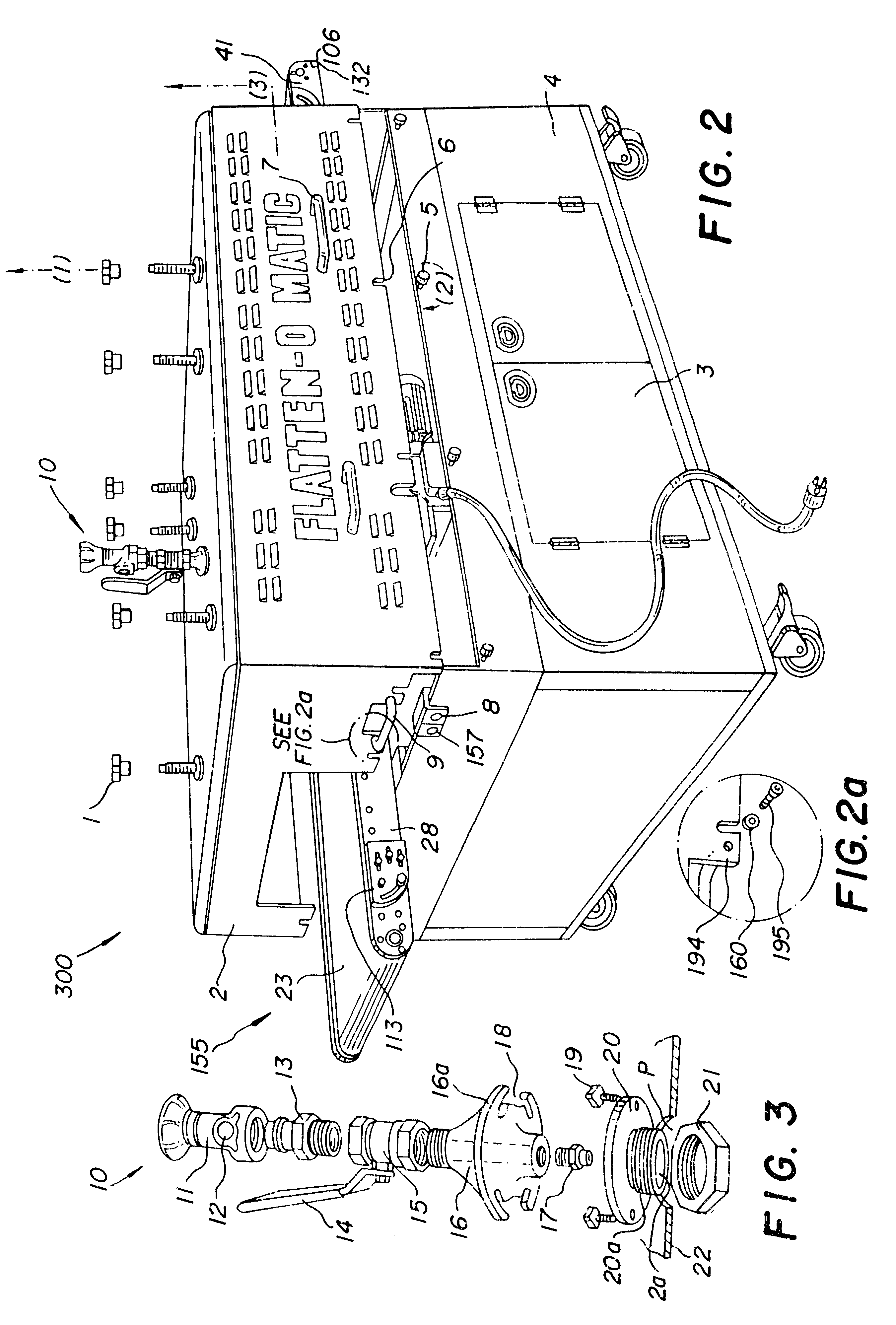 Apparatus for marinating, tenderizing, strip cutting cube cutting and progressively flattening meat