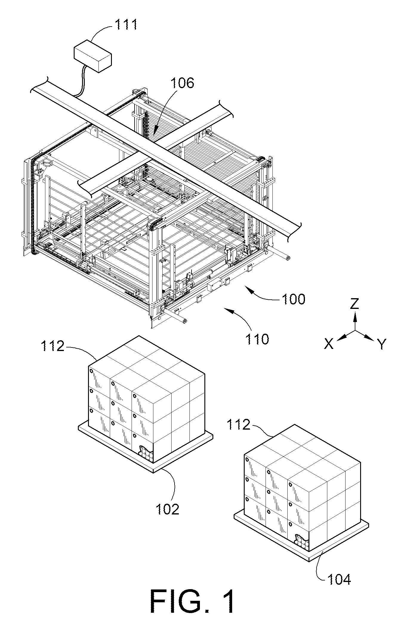 Robotic Partial Pallet Product Lifting System