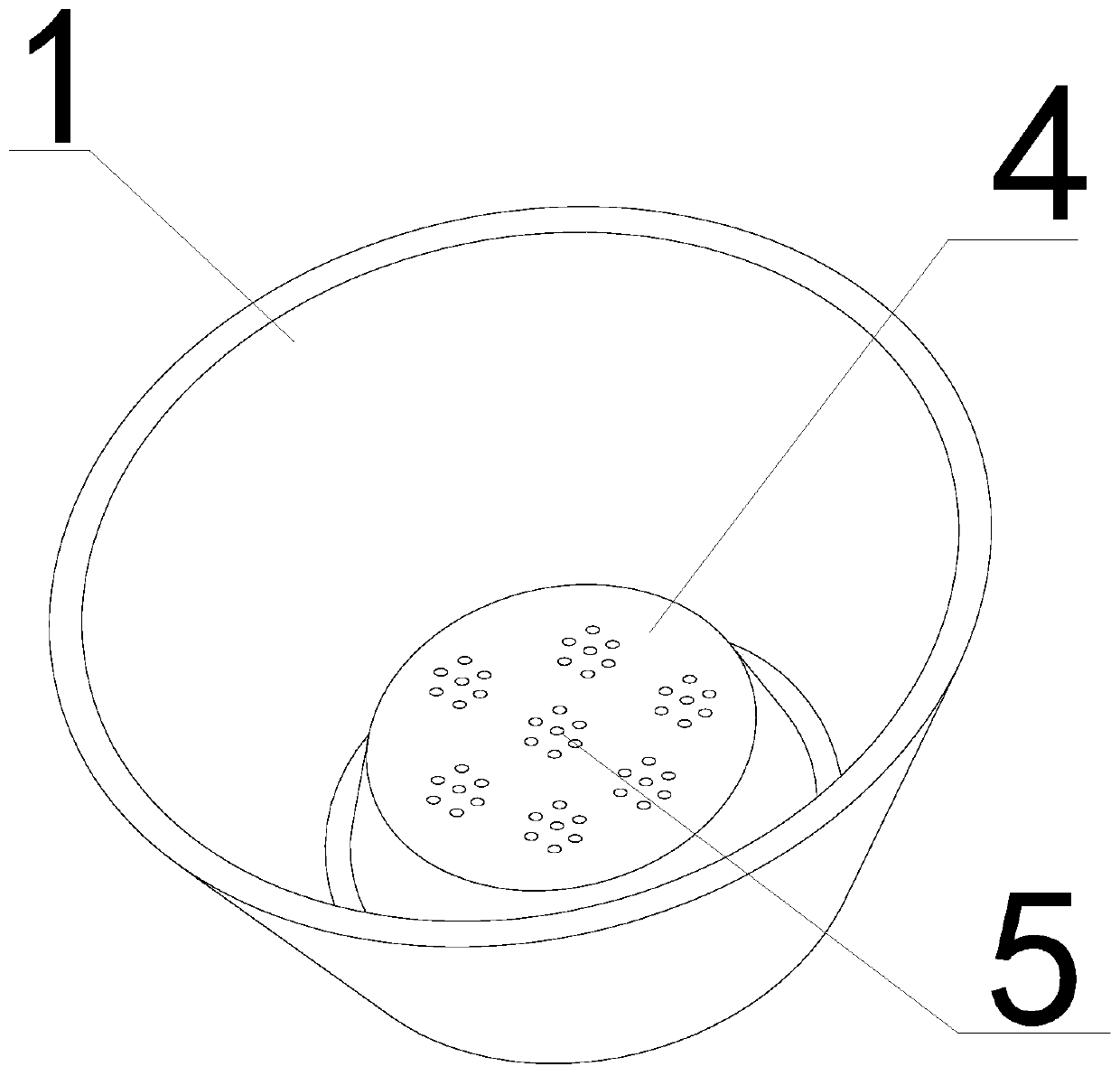 A planting device for increasing the oxygen absorption effect of plant roots through gas cultivation