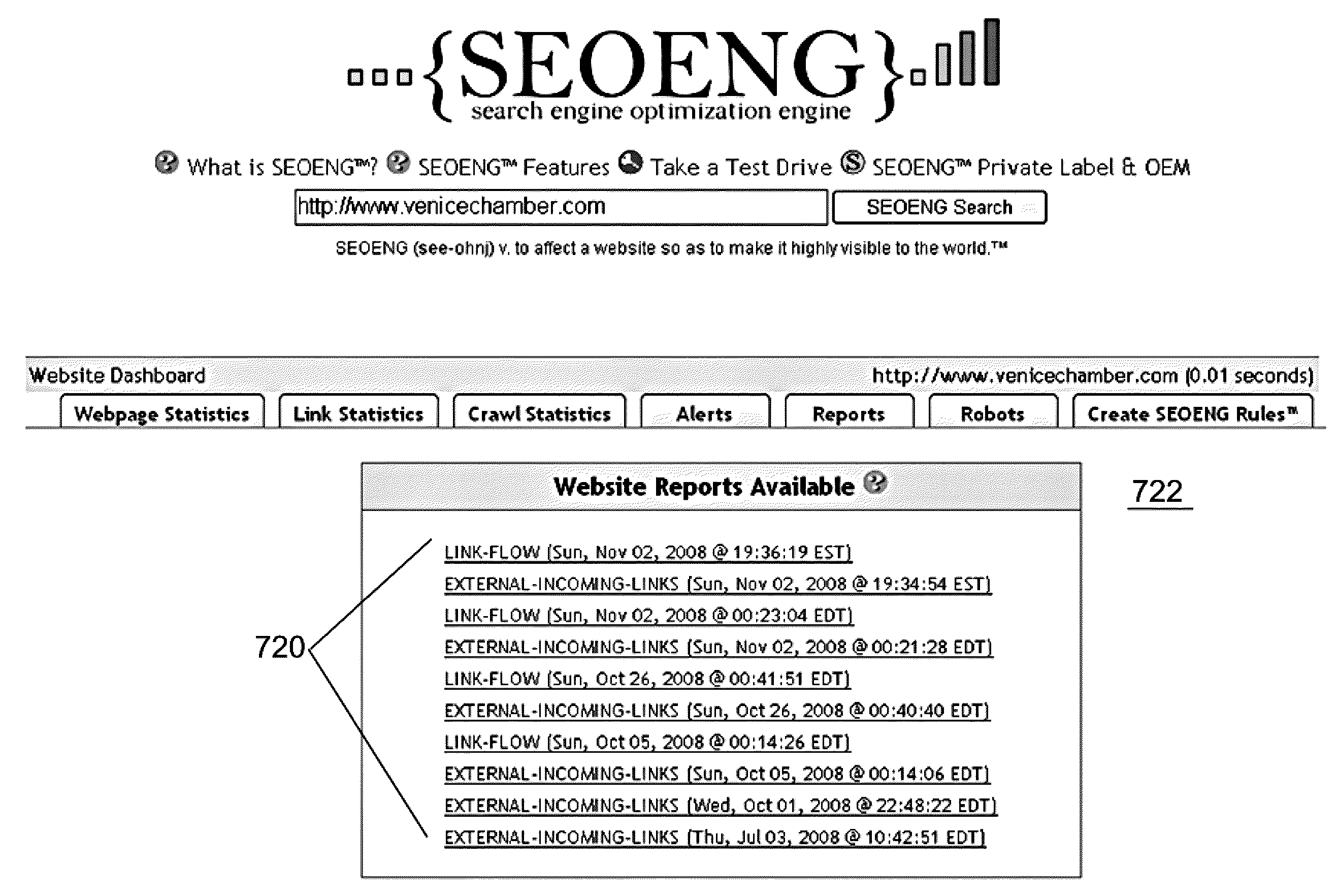 Navigable Website Analysis Engine