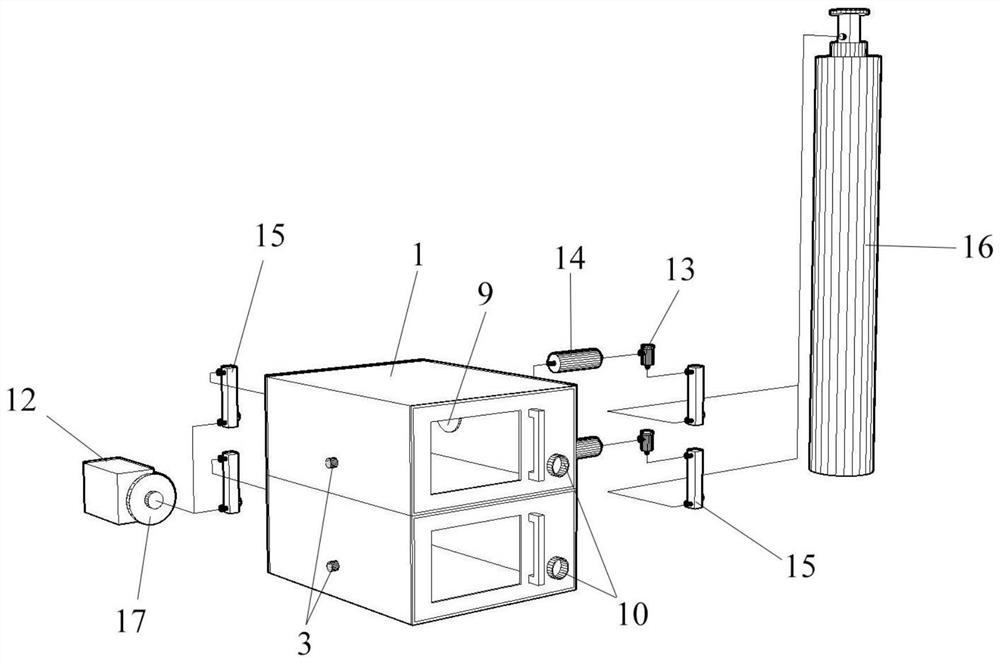 Multi-channel modular animal inhalation exposure box and exposure system