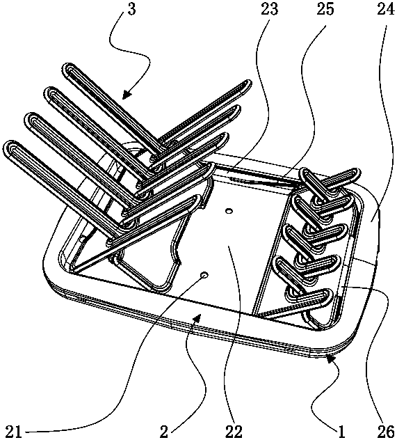 Portable air drying type container shelf rack