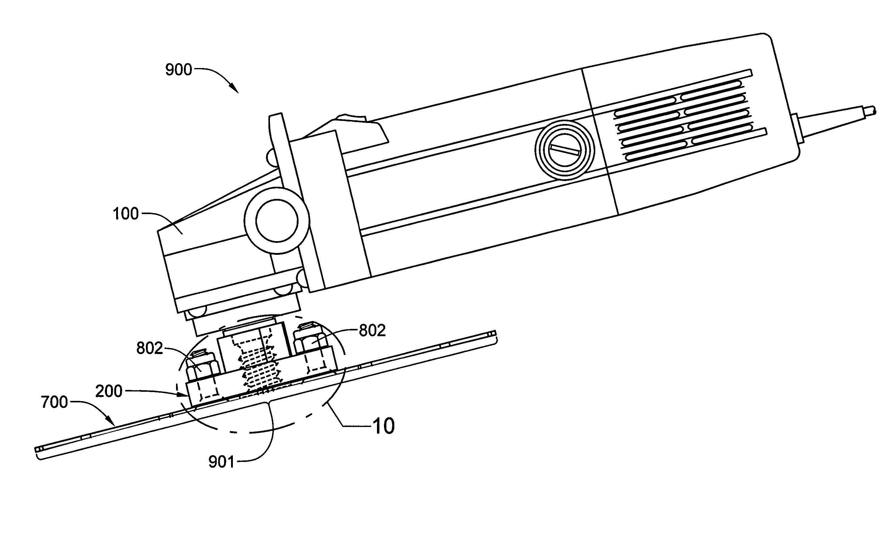 Method and apparatus for removing trip hazards in concrete sidewalks