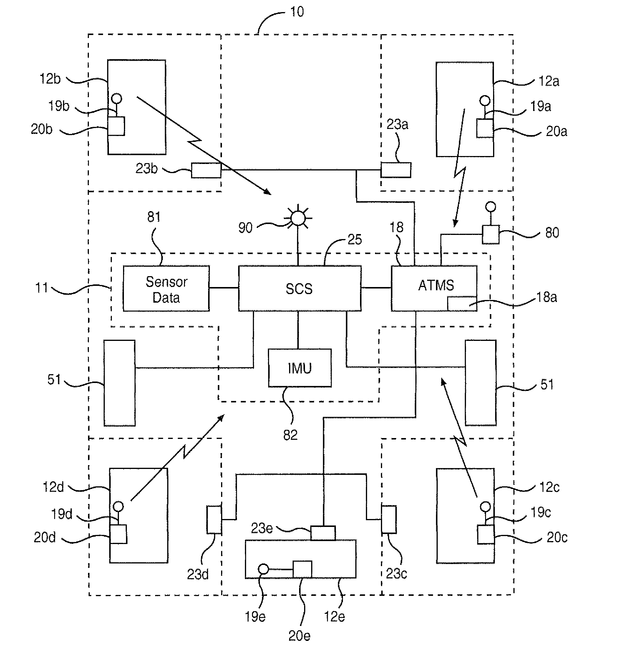 Vehicle Safety System With Advanced Tire Monitoring