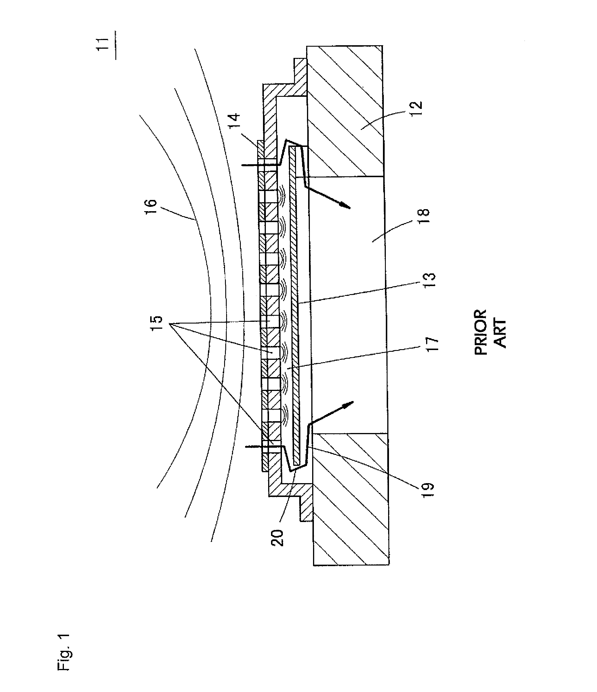 Electrostatic capacitive vibrating sensor