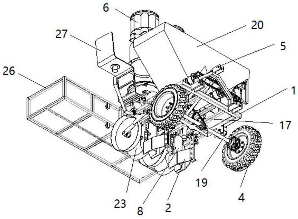 Transplanting and fertilizing machine for pineapples