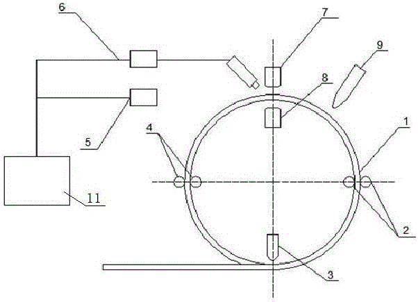 Quality evaluating system for welding parameter of aluminum alloy spiral pipe