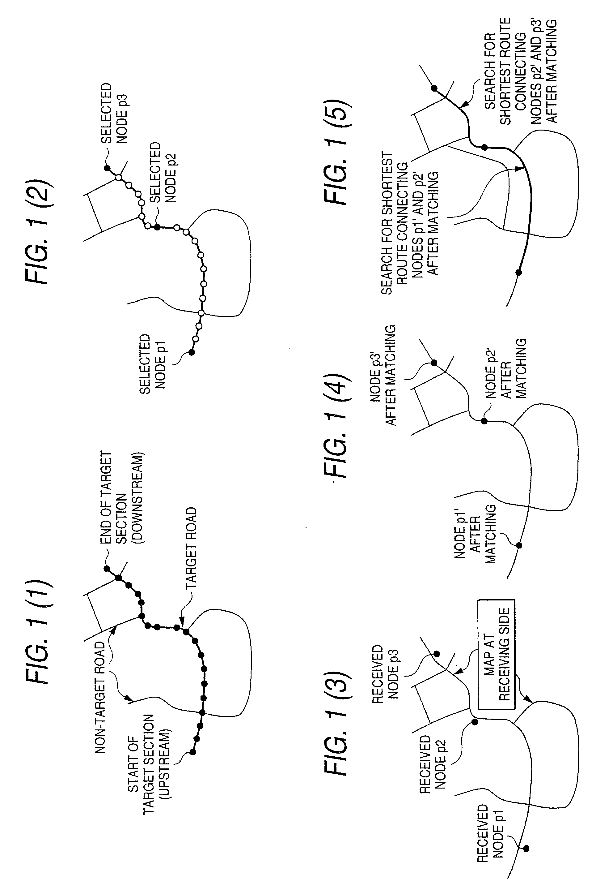 Method and apparatus for transmitting position information on a digistal map