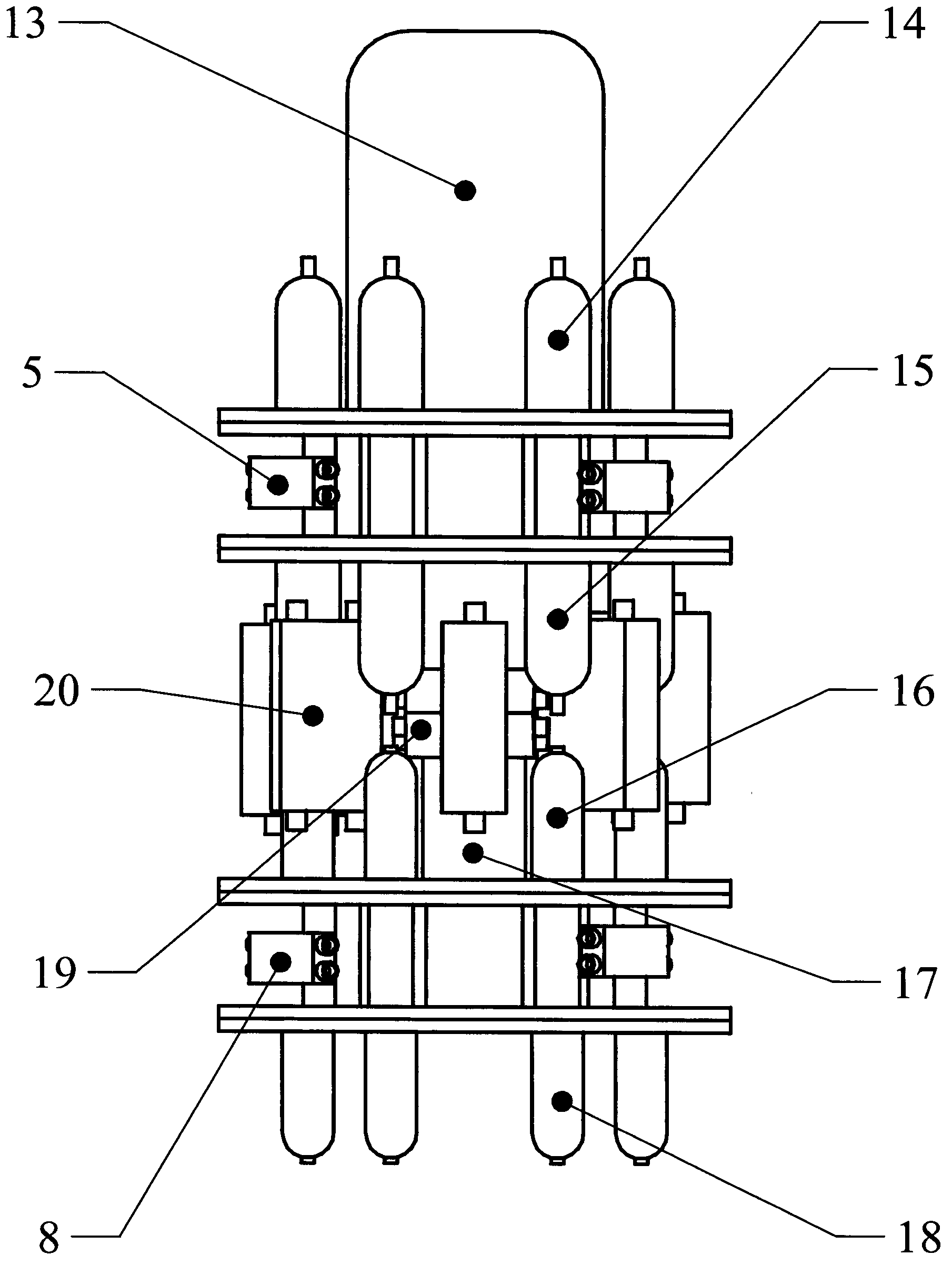 Multistage Stirling refrigerating machine