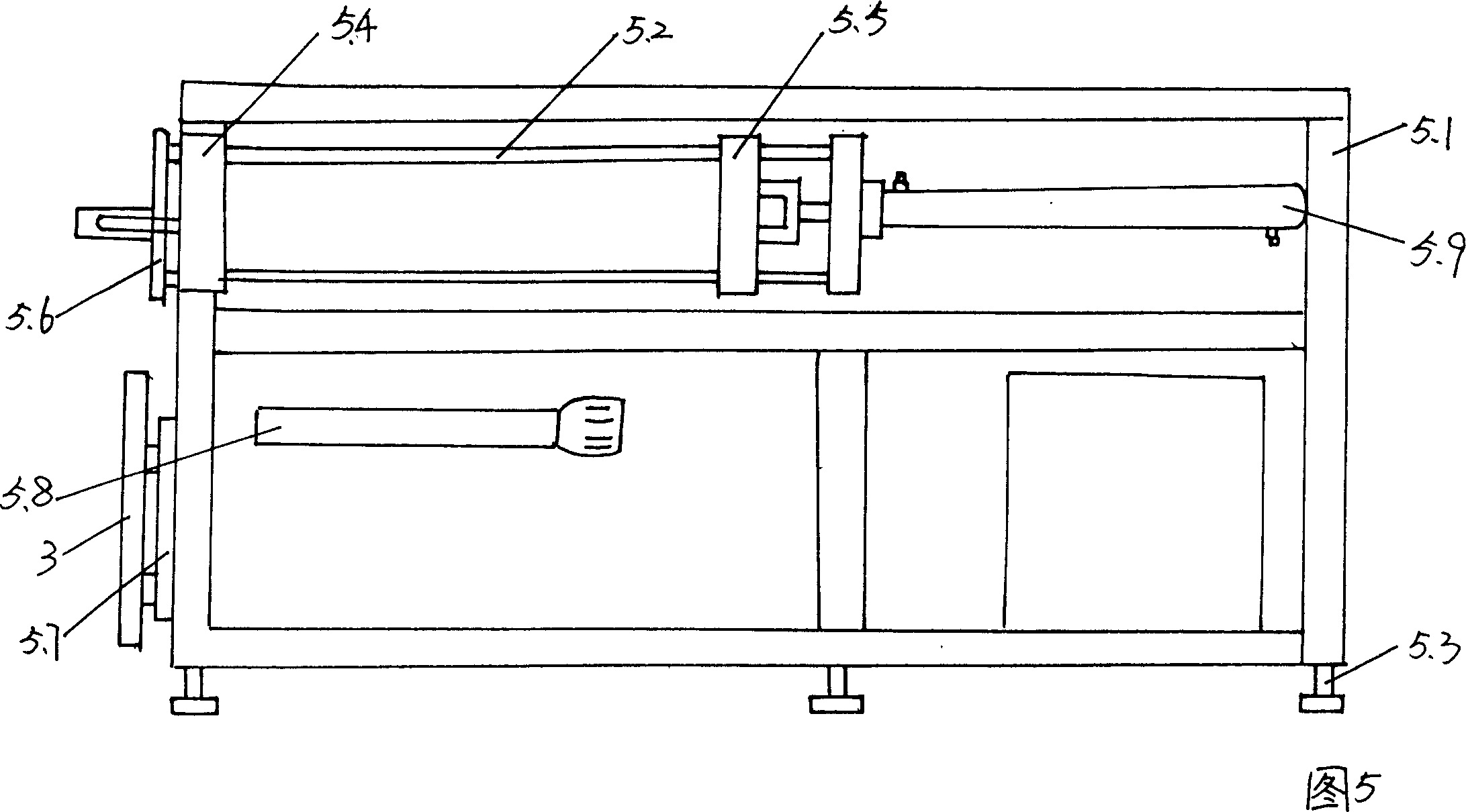 Method and device for processing biological full degradation starch packing material and product thereof