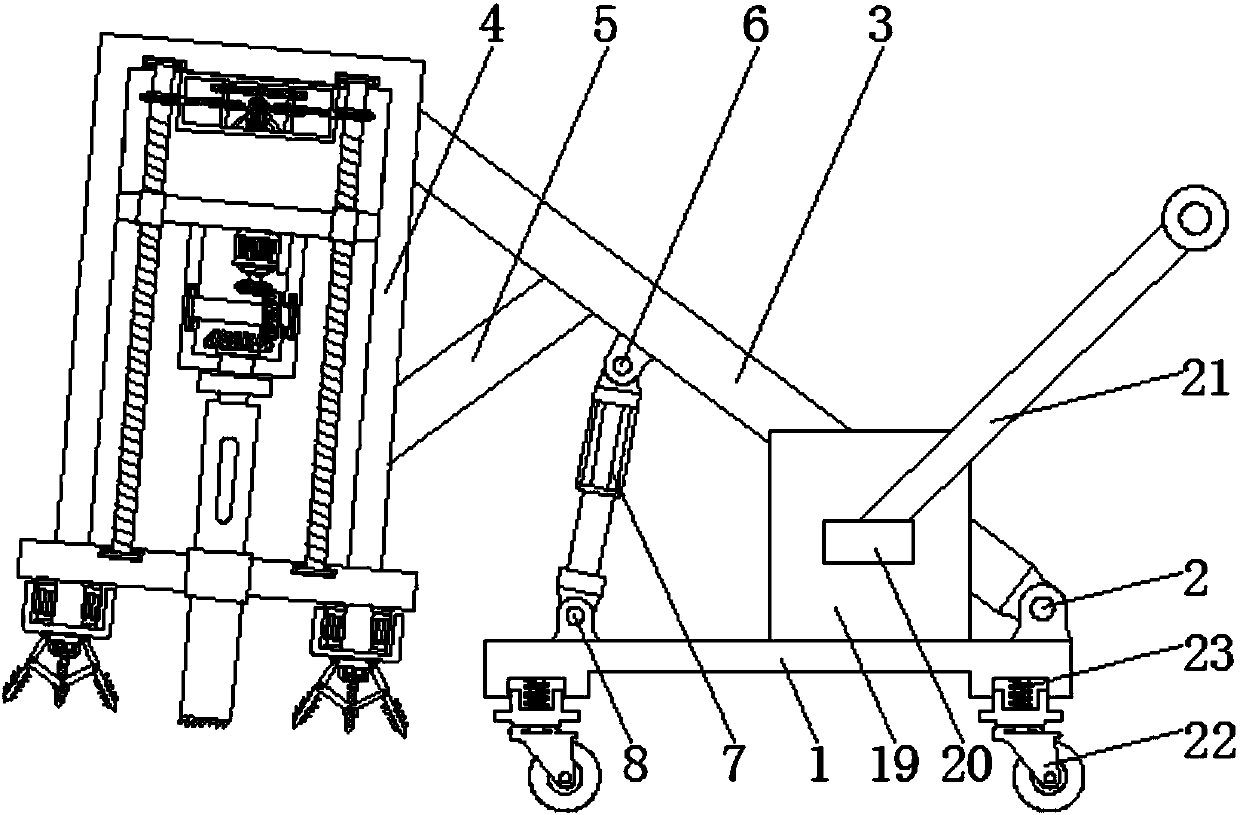 Geological detection drilling machine for disaster prevention and control