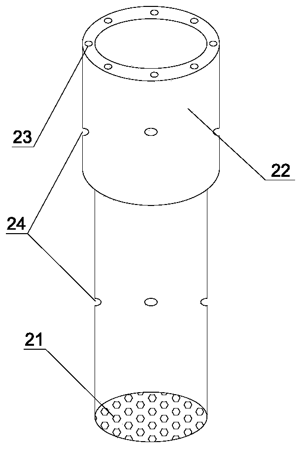 Anti-blocking device for muck slope drainage pipe and construction method