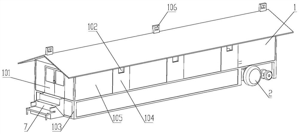 Movable assembly type livestock house