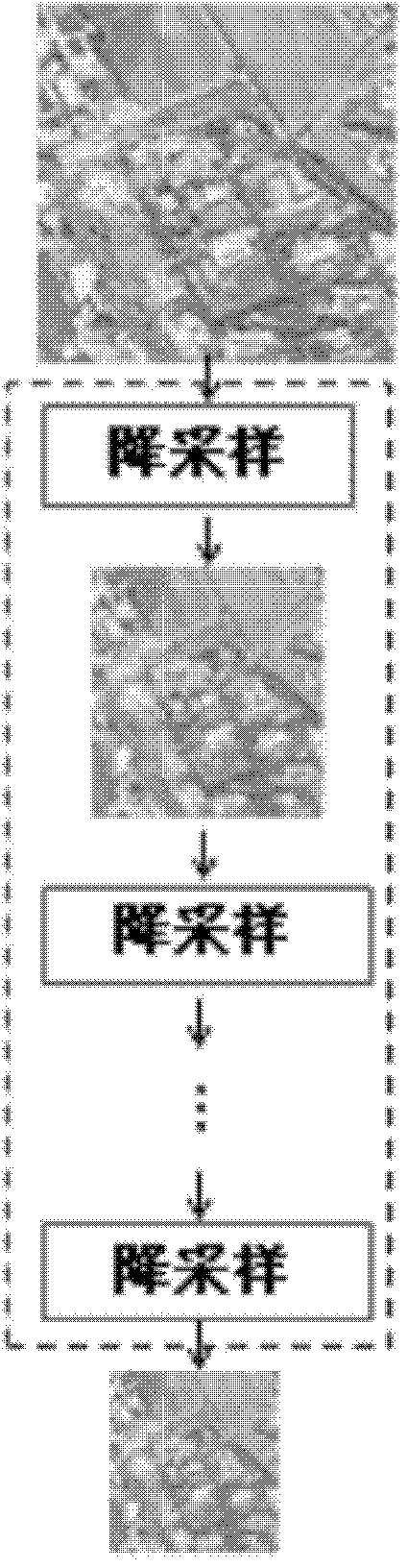 Multi-feature multi-level visible light and high-spectrum image high-precision registering method