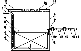 Unpowered biochemical pretreatment device with water quality and water quantity regulation function