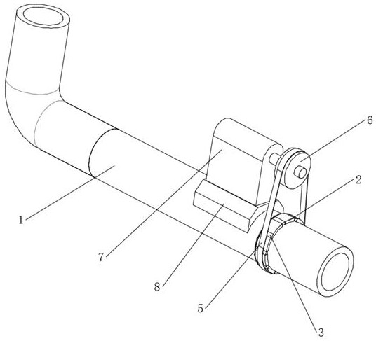 A non-destructive measuring device for non-metallic pipe surface temperature