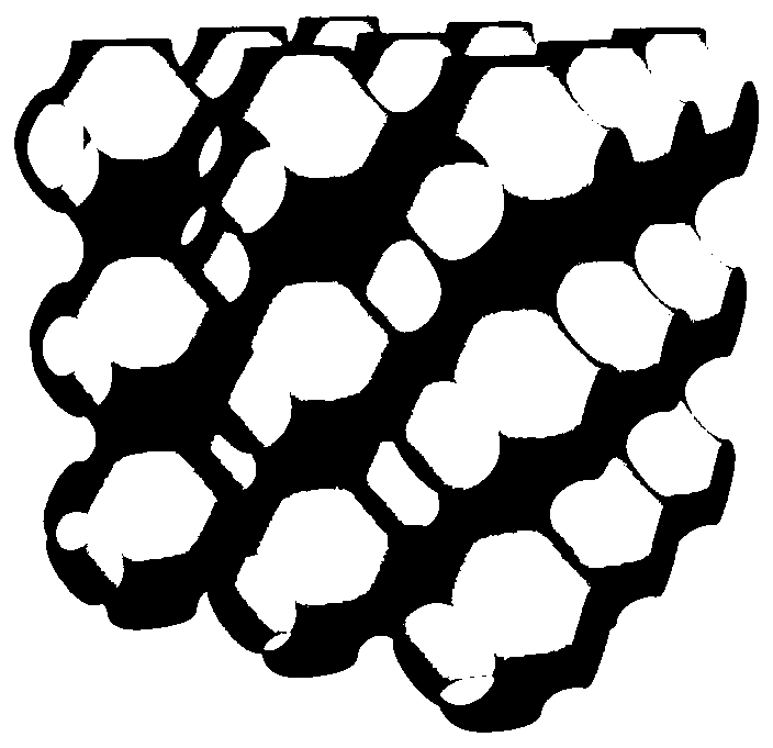 Preparation method of foamed nickel based on a P-curved space structure