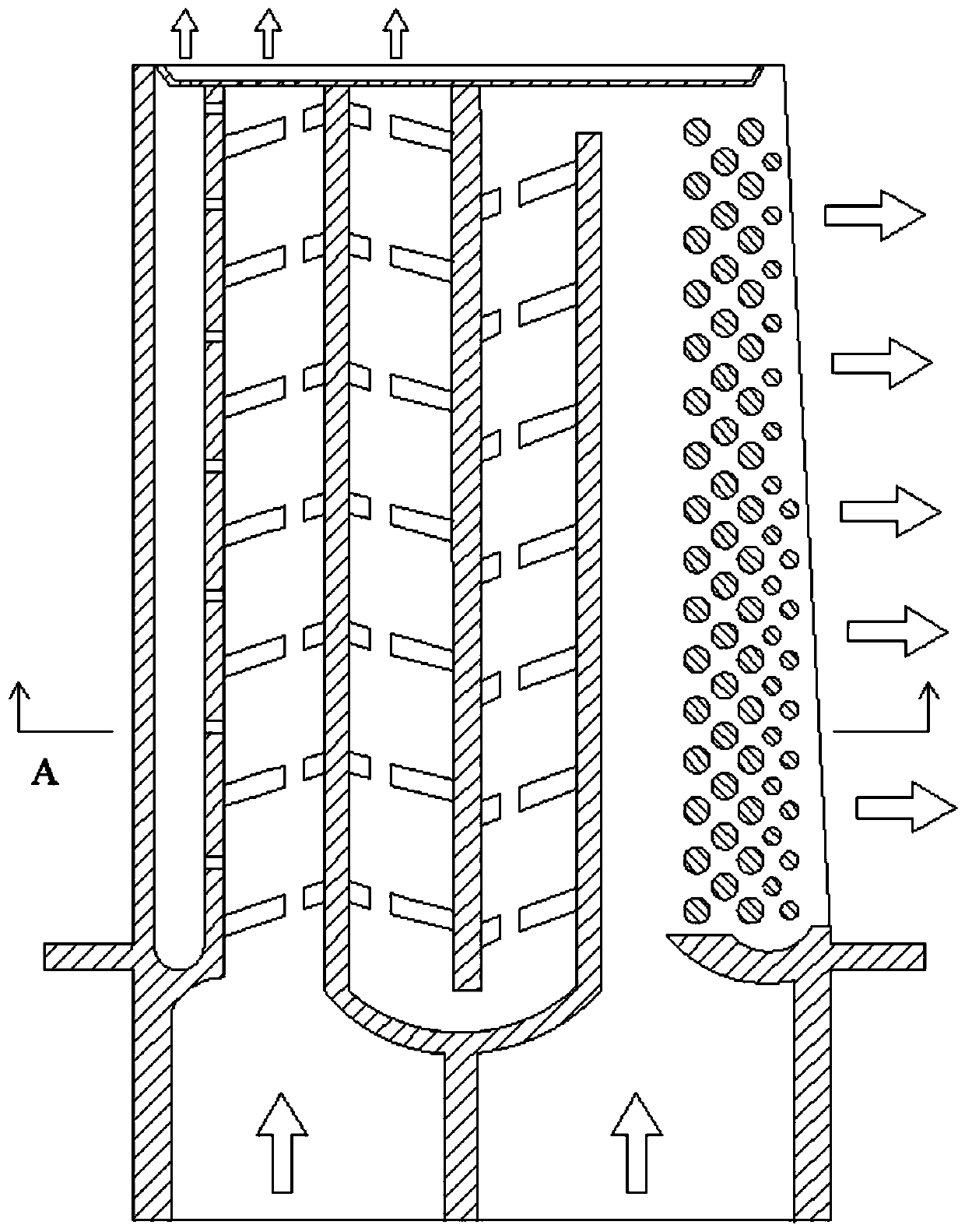 Intermittent rib inner cooling structure used for gas turbine blade