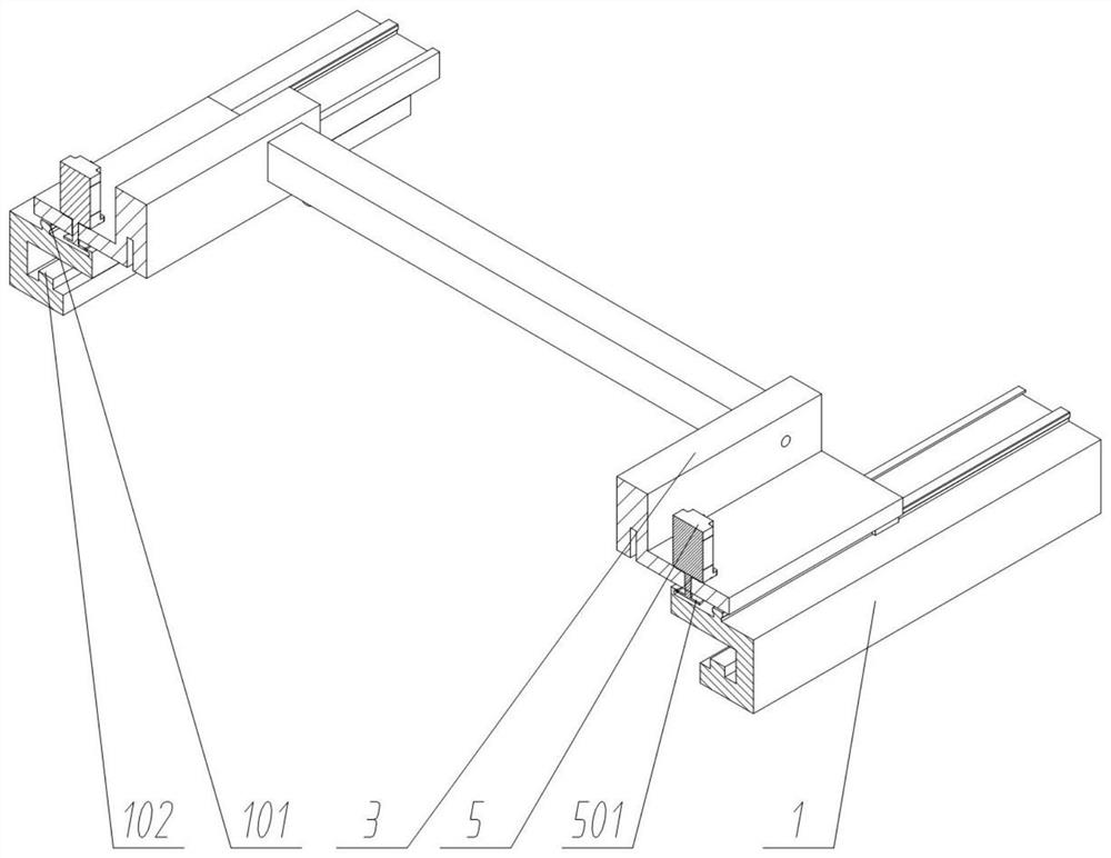 Rapid desilting device of plate-and-frame filter press for sewage treatment