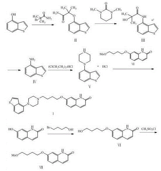 Novel preparation method of brexpiprazole