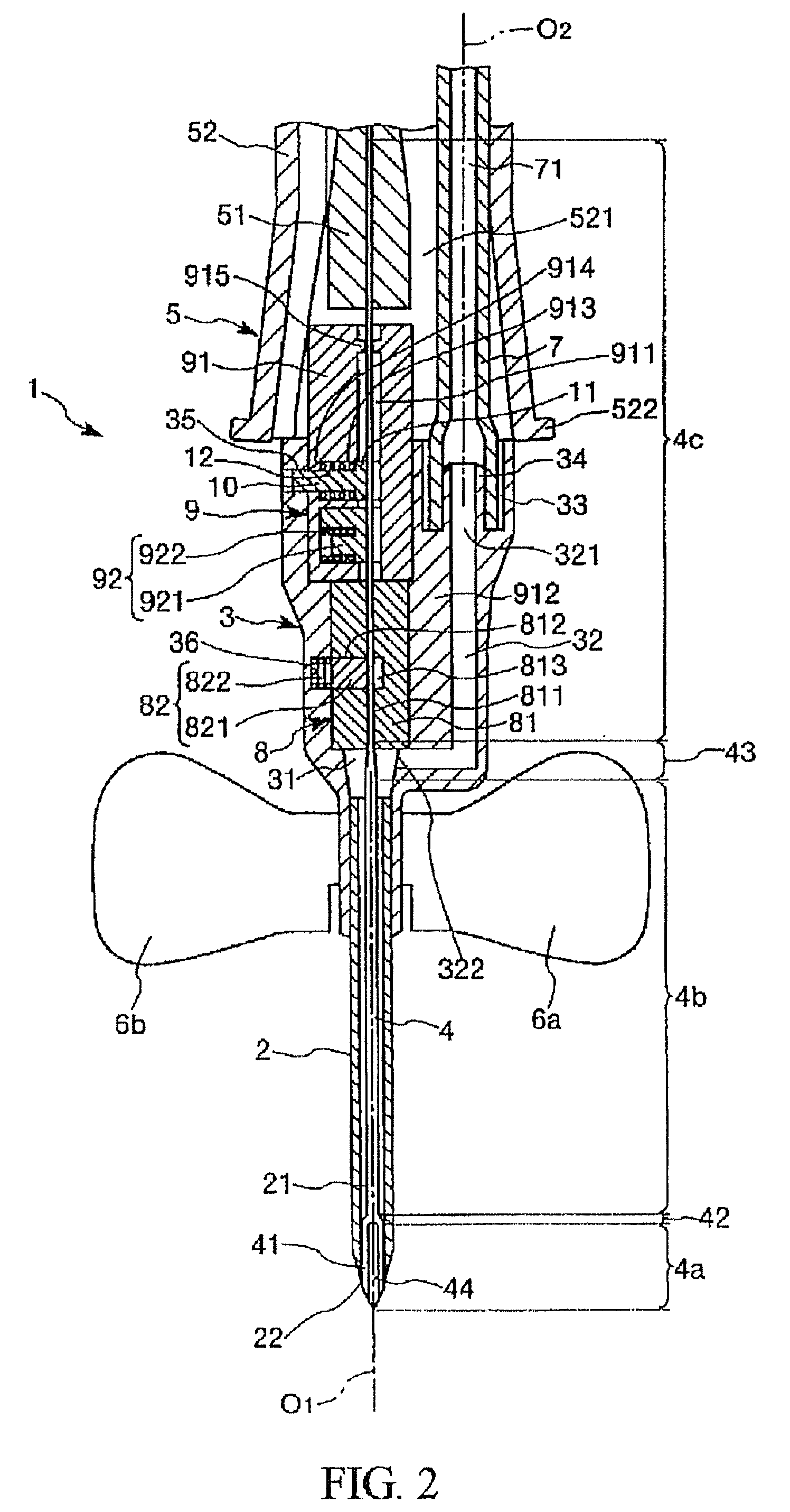 Indwelling needle assembly