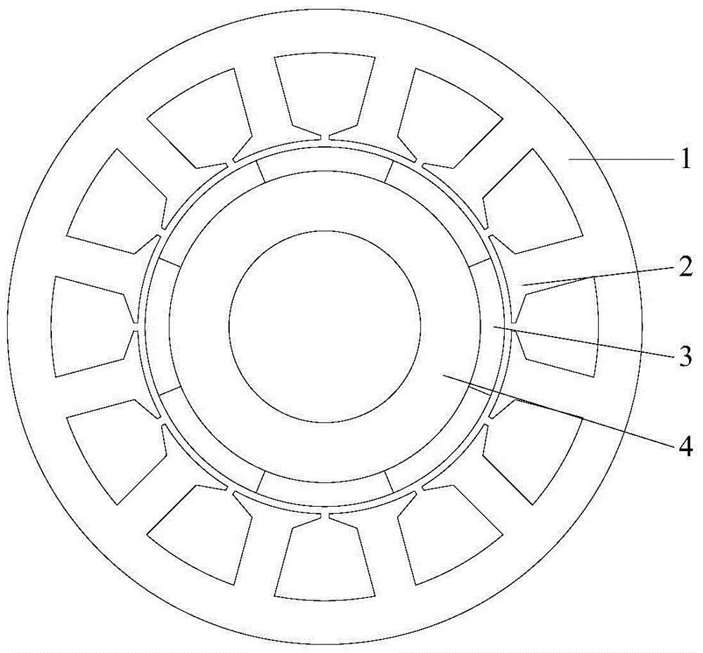 A motor with irregular tooth tip capable of reducing radial electromagnetic excitation force