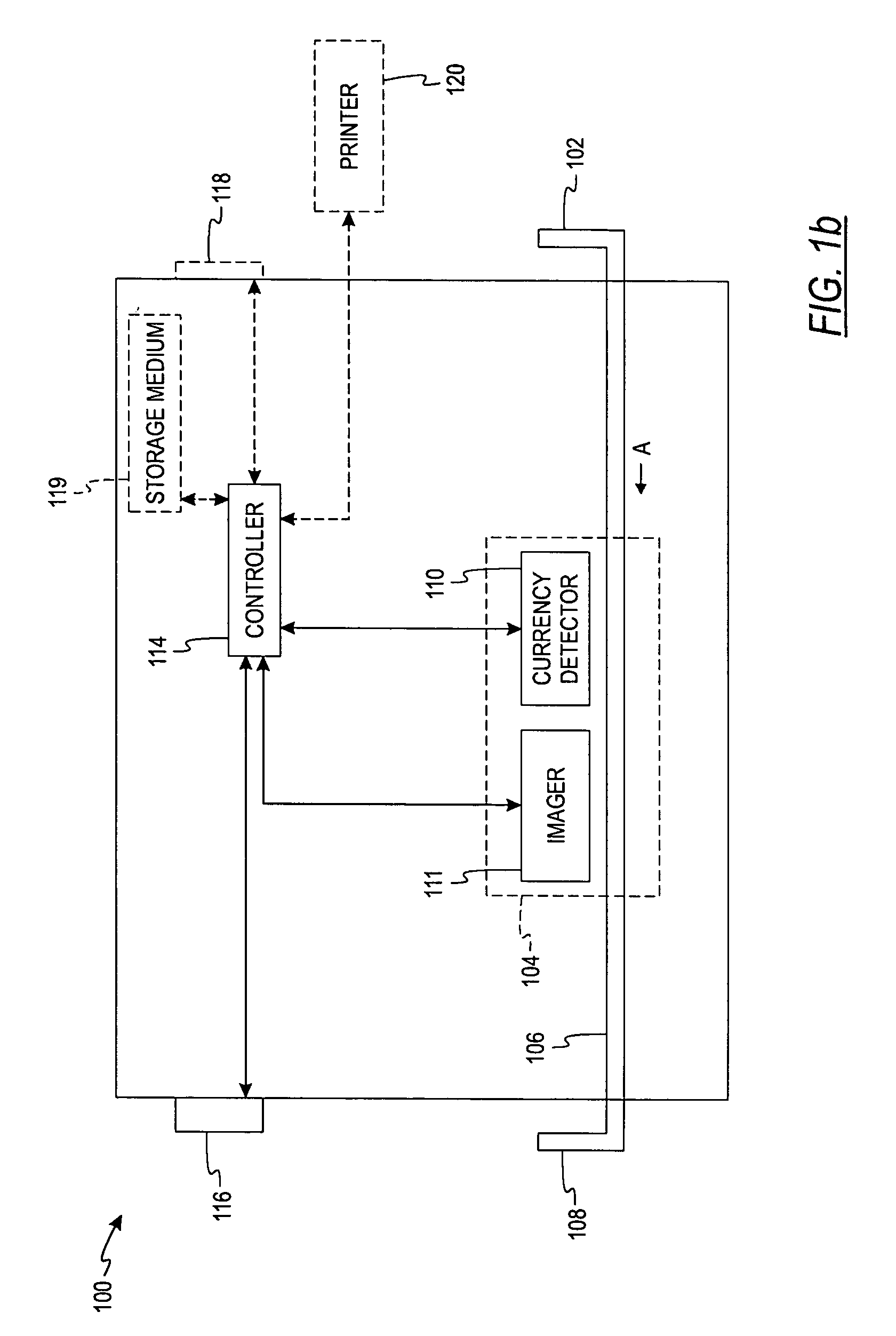 System and method for processing currency bills and documents bearing barcodes in a document processing device