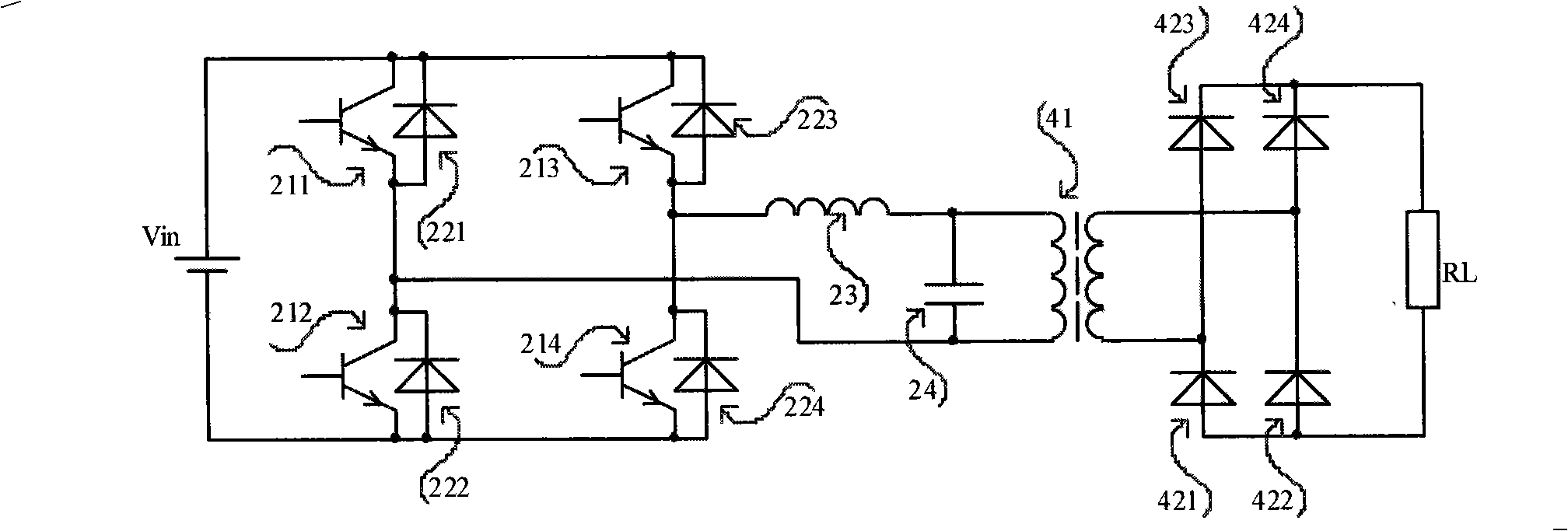 High voltage power source of resonant transformer