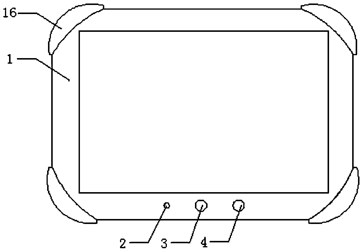 A convenient and fixed tablet computer