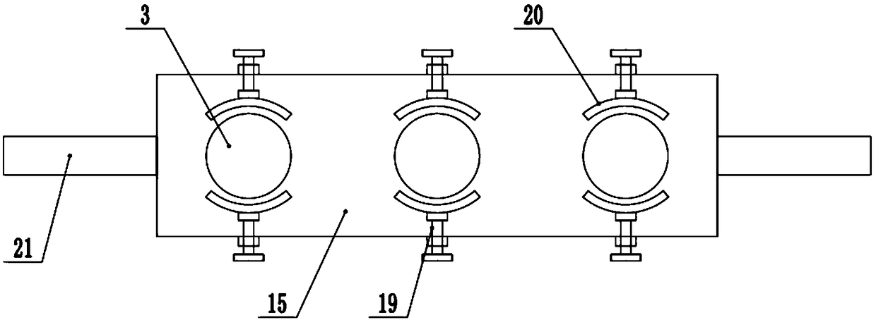 A burr polishing device for cutting the inner wall of an automobile pipe fitting