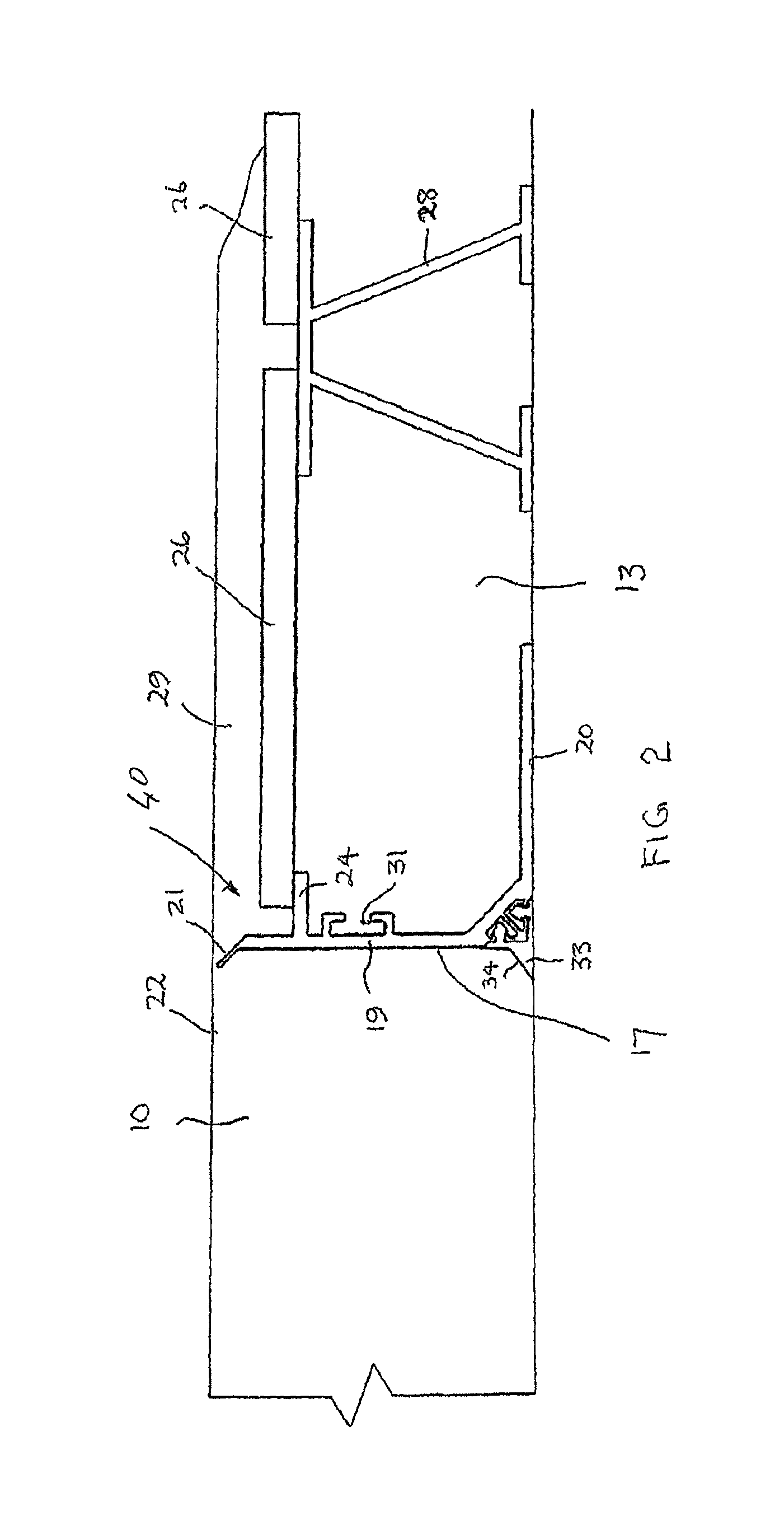 False formwork for moulding concrete panels