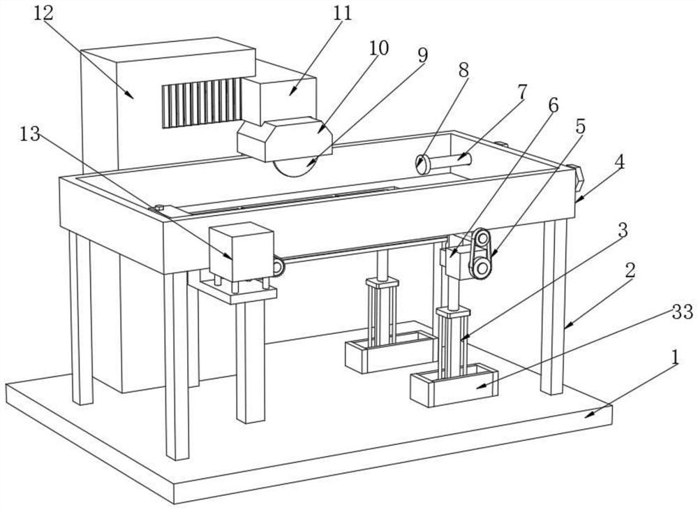 Polishing machining device for magnetic materials