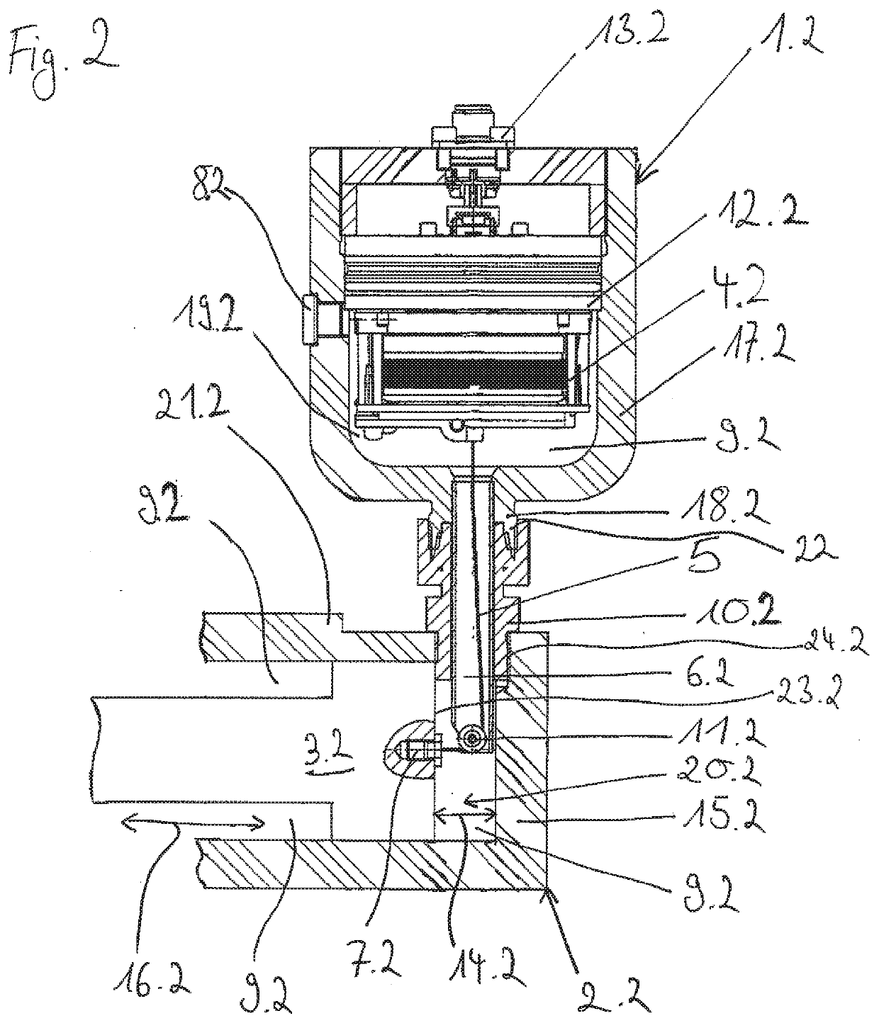 Position sensor for working cylinder