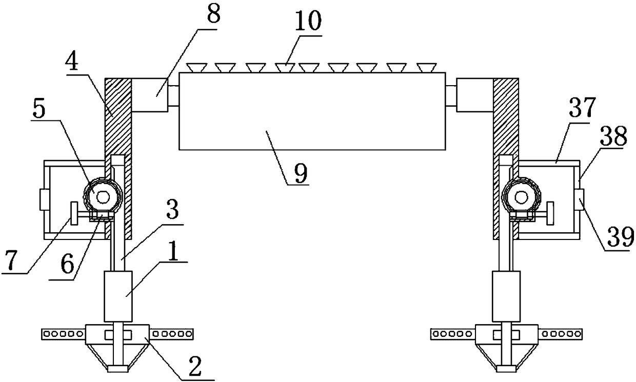 Bridge height-limitation device convenient to adjust