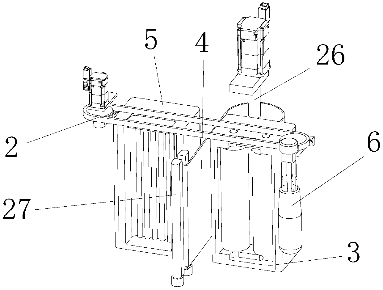 An umbrella dehydration wrapping machine