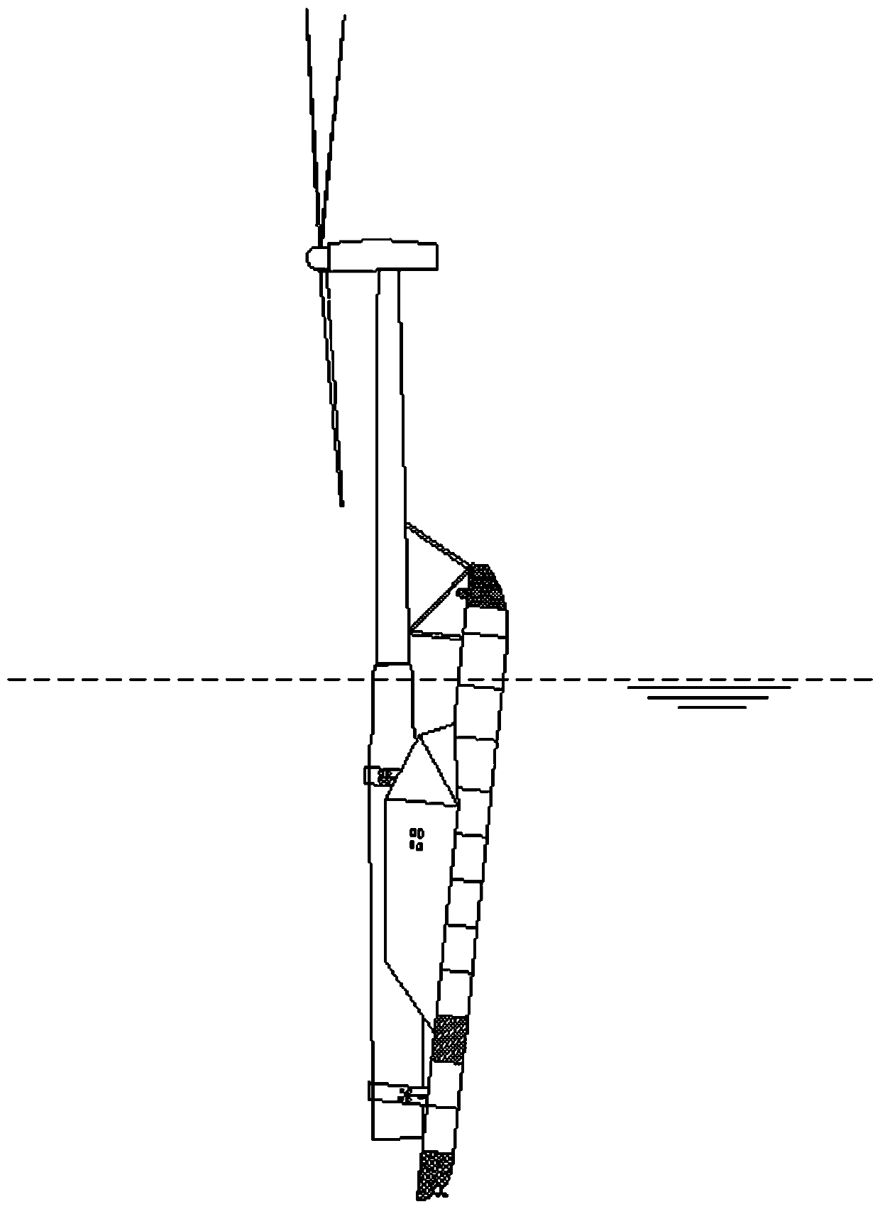 An offshore wind turbine spar-type floating foundation barge-assisted transportation and installation process