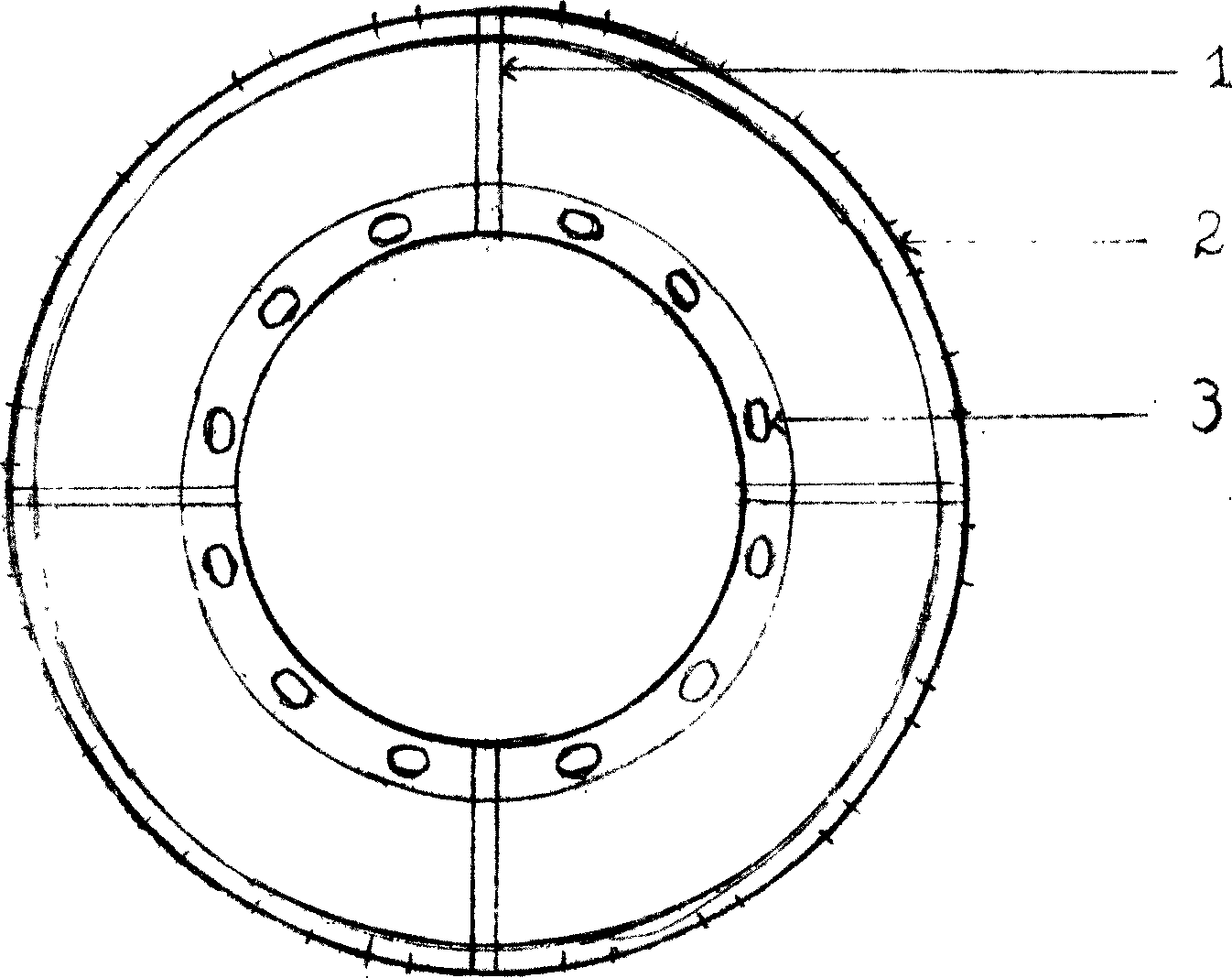 Environment-protecting energy-saving gas cooker tray made from stainless steel and metallic plate