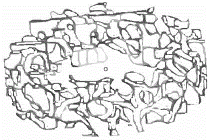 Method for preparing medicine graded sustained-release bone repair body